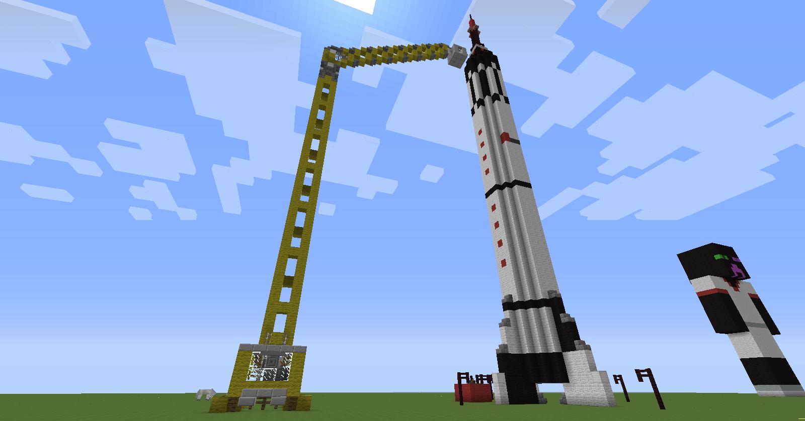 Мод на постройку ракеты в майнкрафт